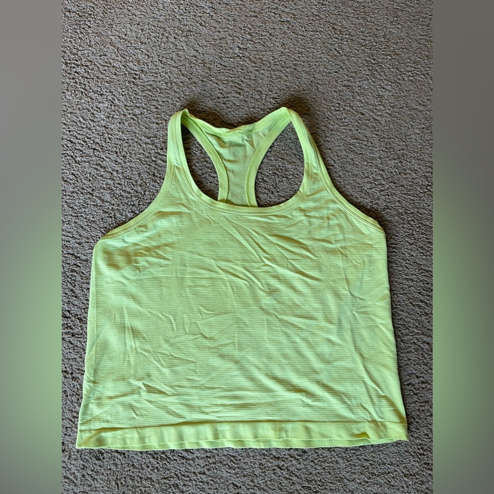 Swiftly neon yellow tank top